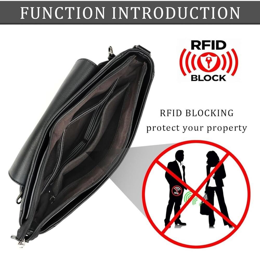 Crossbody Purses for Women, Multi Pocket Anti Theft Bags for Travel Adjustable - Picture 3 of 6